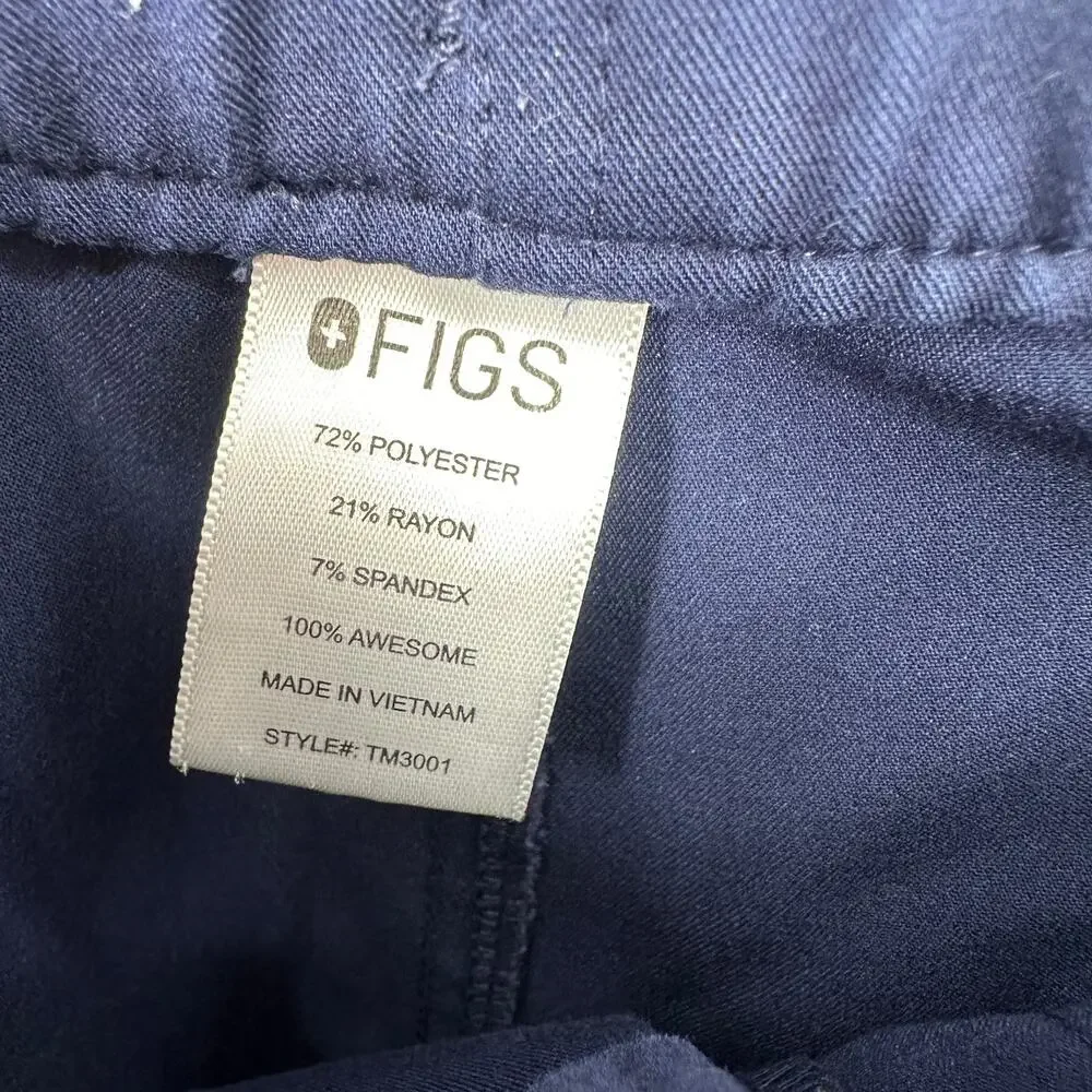 FIGS Men's Cairo Navy Cargo Scrubs Pants // M